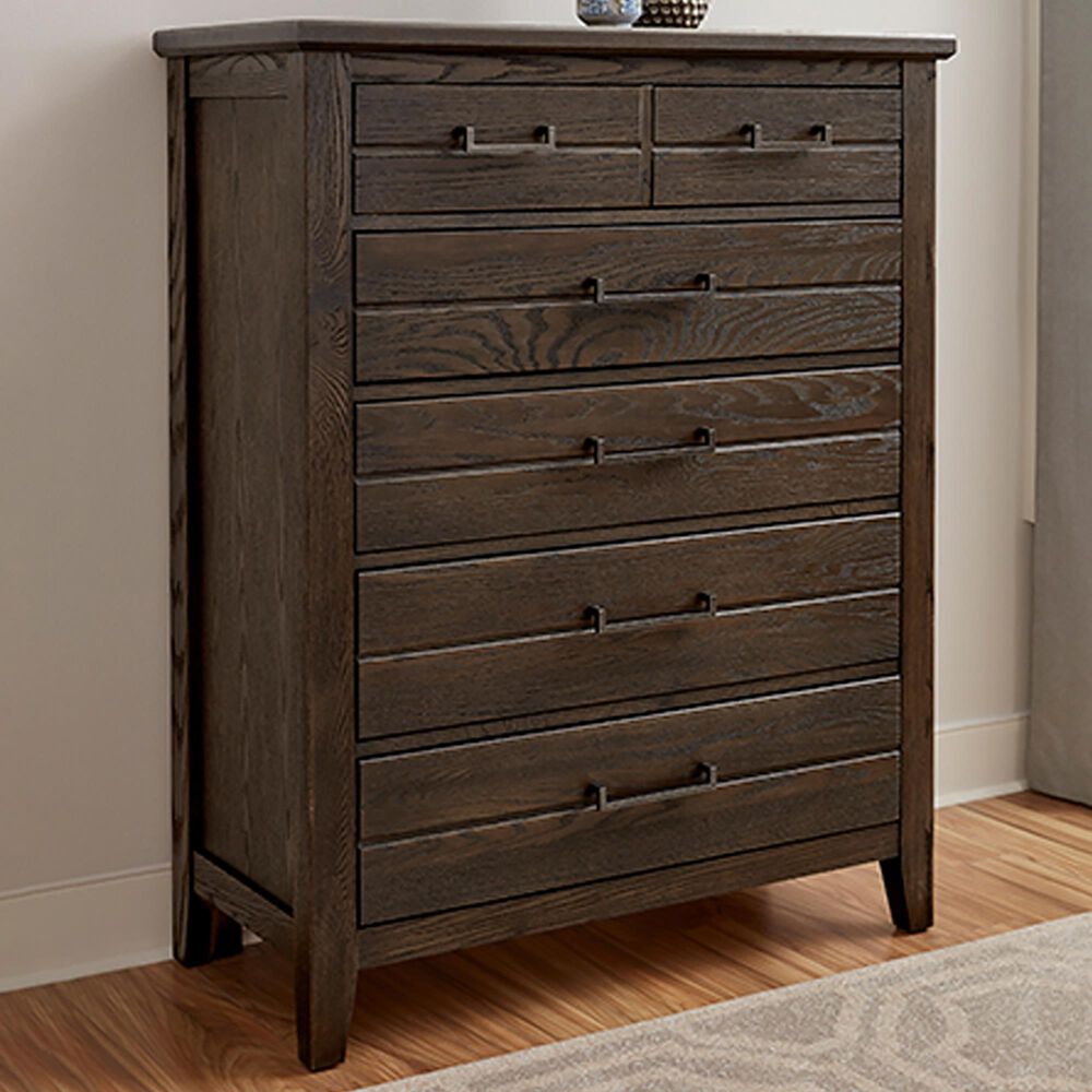 Viceray Collections Passageways 5 Drawer Chest in Charleston Brown, , large