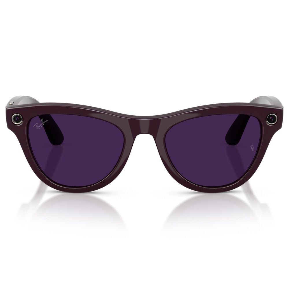 Rayban Glasses Skyler Gen 2 Sunglasses with Clear and Amethyst Transitions Lenses in Shiny Mystic Violet, , large