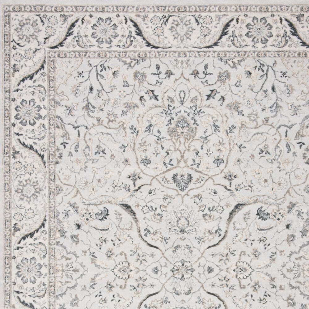 Safavieh Isabella  6&#39;7&quot; Round Light Grey and Cream Area Rug, , large