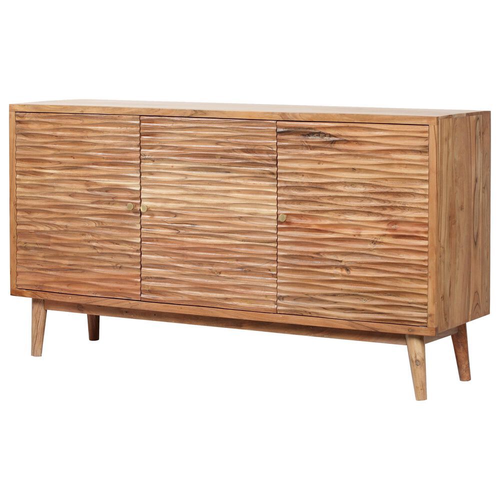 Hearth and Haven 3-Door Sideboard in Natural, , large