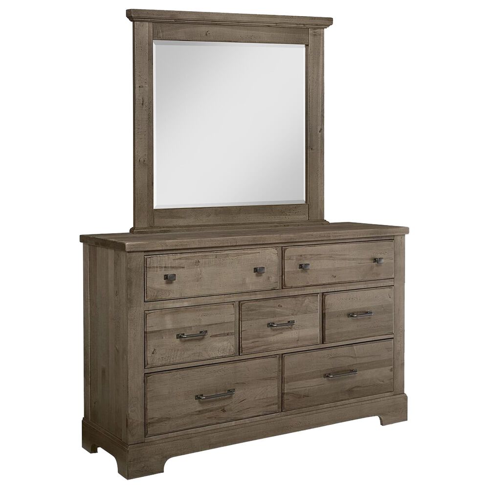 Viceray Collections Cool Rustic 5-Piece Queen Plank Bedroom Set in Stone Grey, , large
