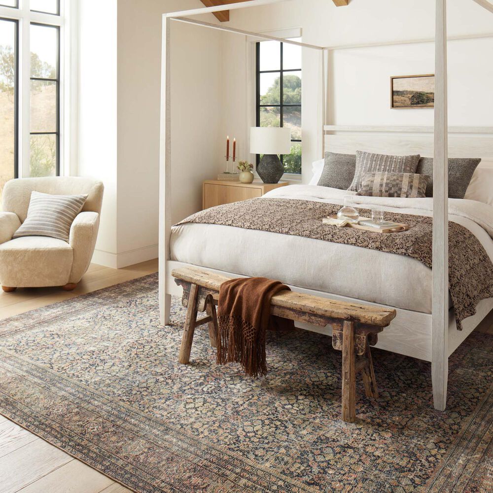Amber Lewis x Loloi Morgan 3&#39;6&quot; x 5&#39;6&quot; Denim and Multicolor Area Rug, , large