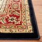 Safavieh Lyndhurst LNH330 8" x 10" Black and Red Area Rug, , large