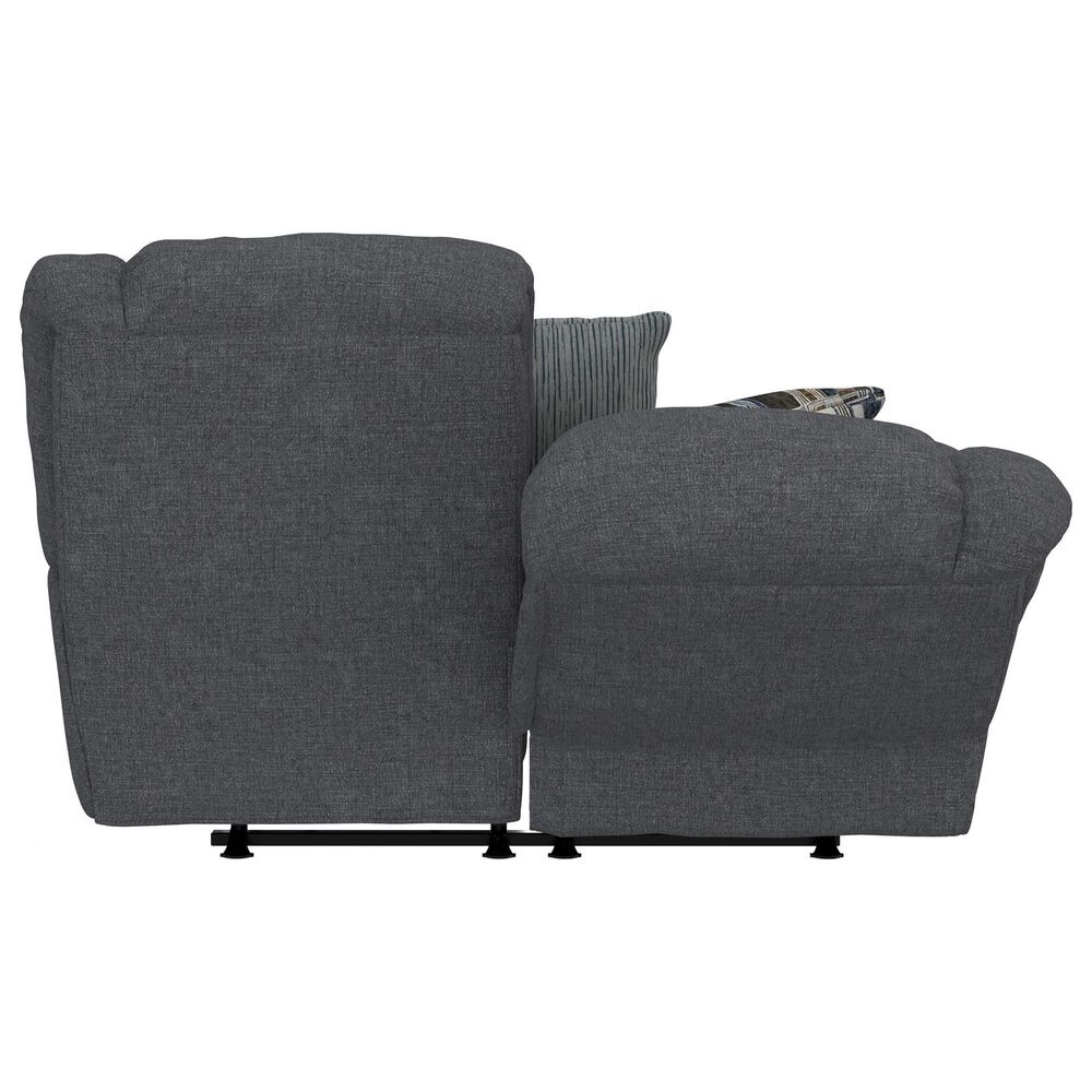 Catnapper Trifecta Manual Reclining Rocking Loveseat in Smoke, , large