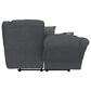 Catnapper Trifecta Manual Reclining Rocking Loveseat in Smoke, , large