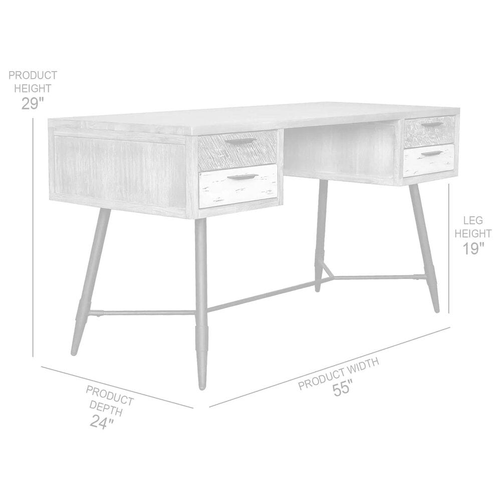 Blue River Bridges Desk in Natural and Gray, , large
