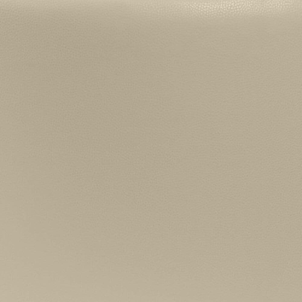 Jaxx Candler Faux Leather Ottoman in Natural Beige, , large