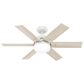 Hunter Pacer 44" Ceiling Fan with LED Lights in Fresh White, , large