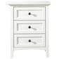 Urban Home Paragon 3 Drawers Nightstand in Opaque White, , large