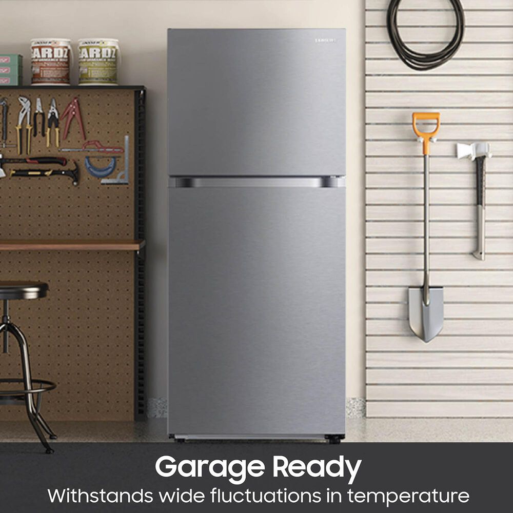 Samsung Bespoke AI 18 Cu. Ft. Top Freezer Refrigerator with All-Around Cooling in Stainless Steel, , large
