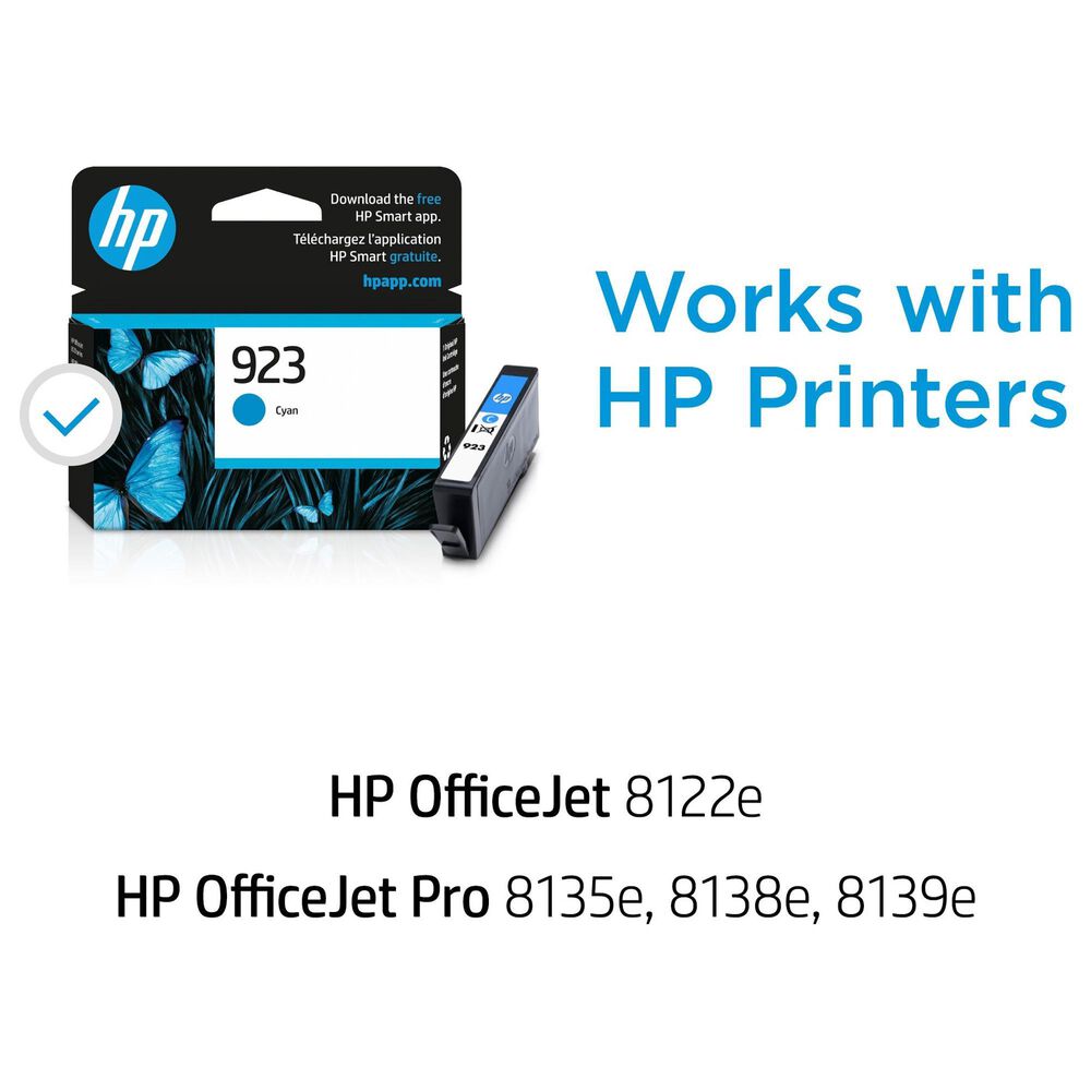 HP 923 Original Ink Cartridge in Cyan, , large
