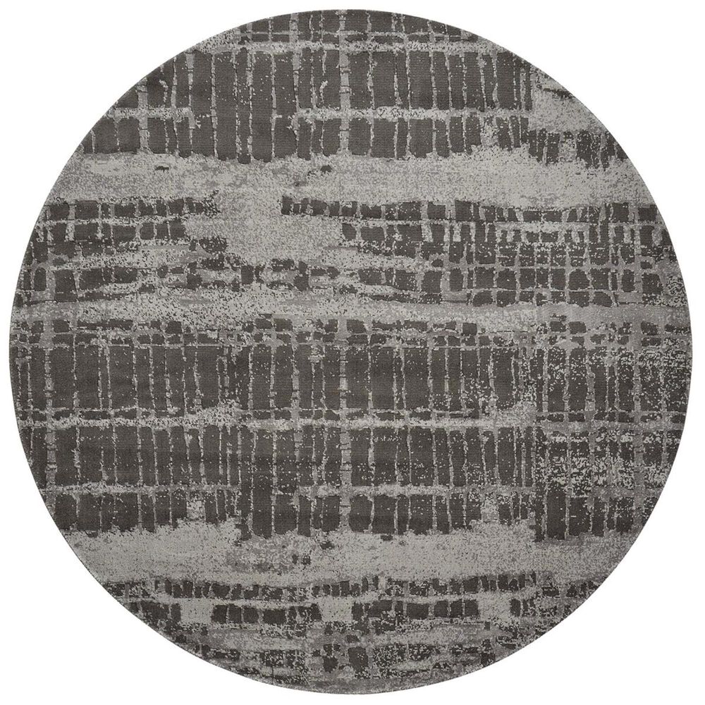 Nourison Twilight TWI10 8" Round Hazel Area Rug, , large