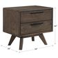 Blue River Astoria 2-Drawer Nightstand in Dark Brown, , large