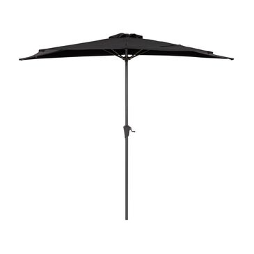 CorLiving 8.5" Black UV Resistant Half Umbrella without Base, , large