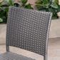 Hearth and Haven Outdoor Rattan Armless Barstool in Grey (Set of 2), , large