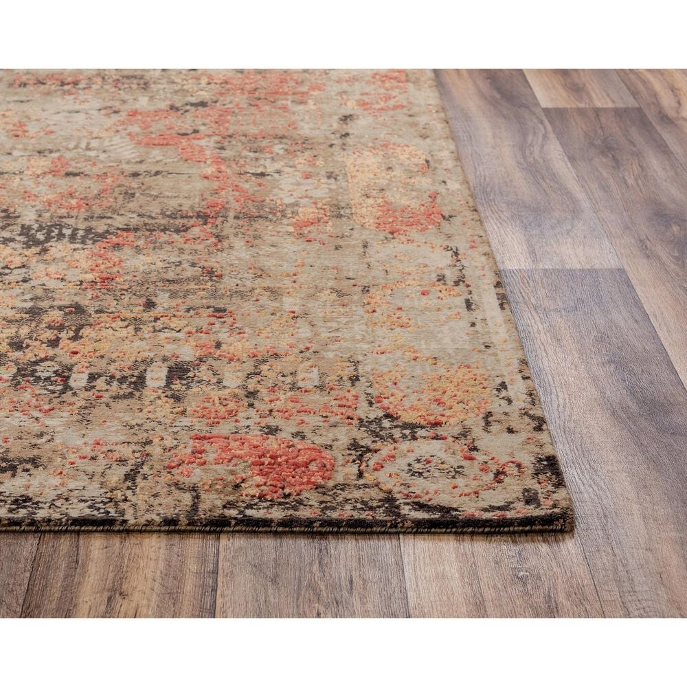 RIZZY Premier 8&#39; x 10&#39; Rust and Beige Area Rug, , large