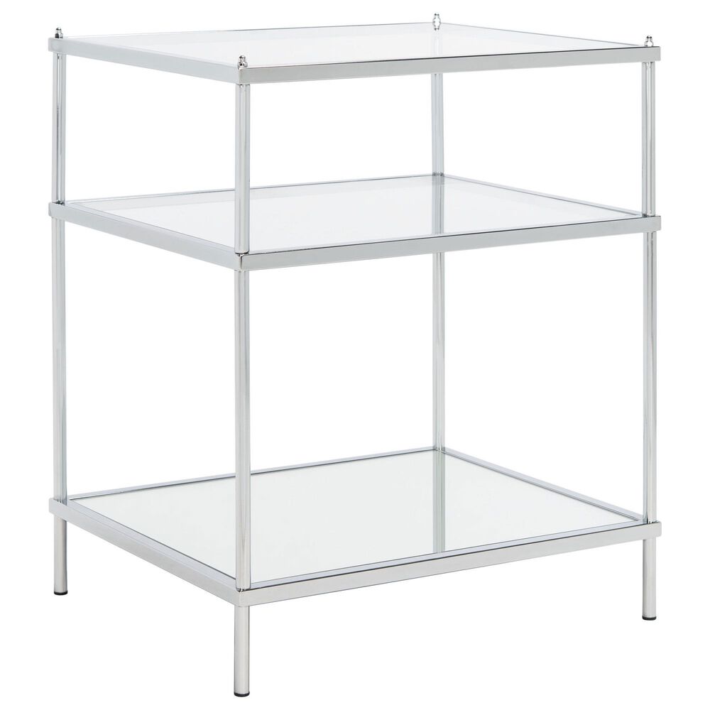 Safavieh Noelia Accent Table in Chrome, , large