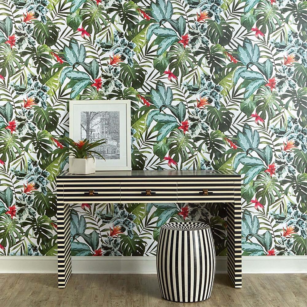 Tempaper Rainforest Peel and Stick Wallpaper, , large