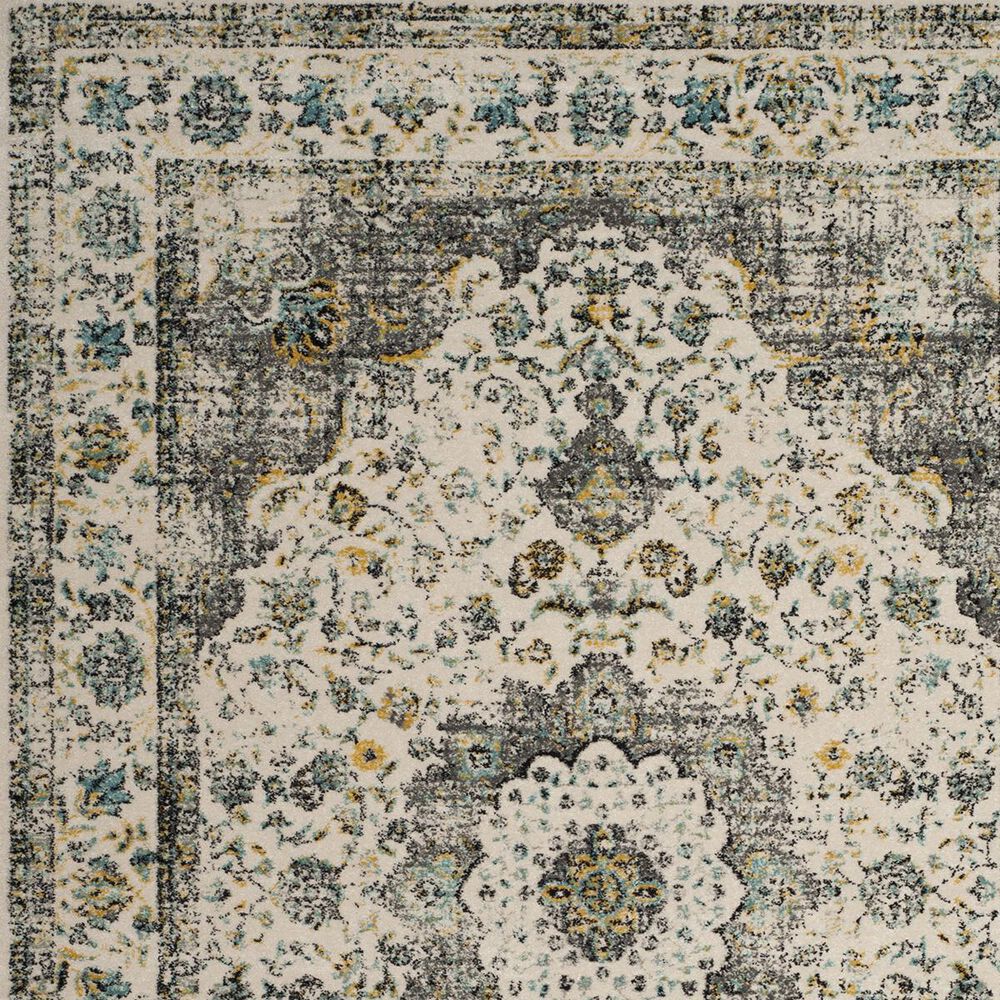 Safavieh Evoke EVK220B-5R 5&#39;1&quot; Round Grey/Gold Area Rug, , large