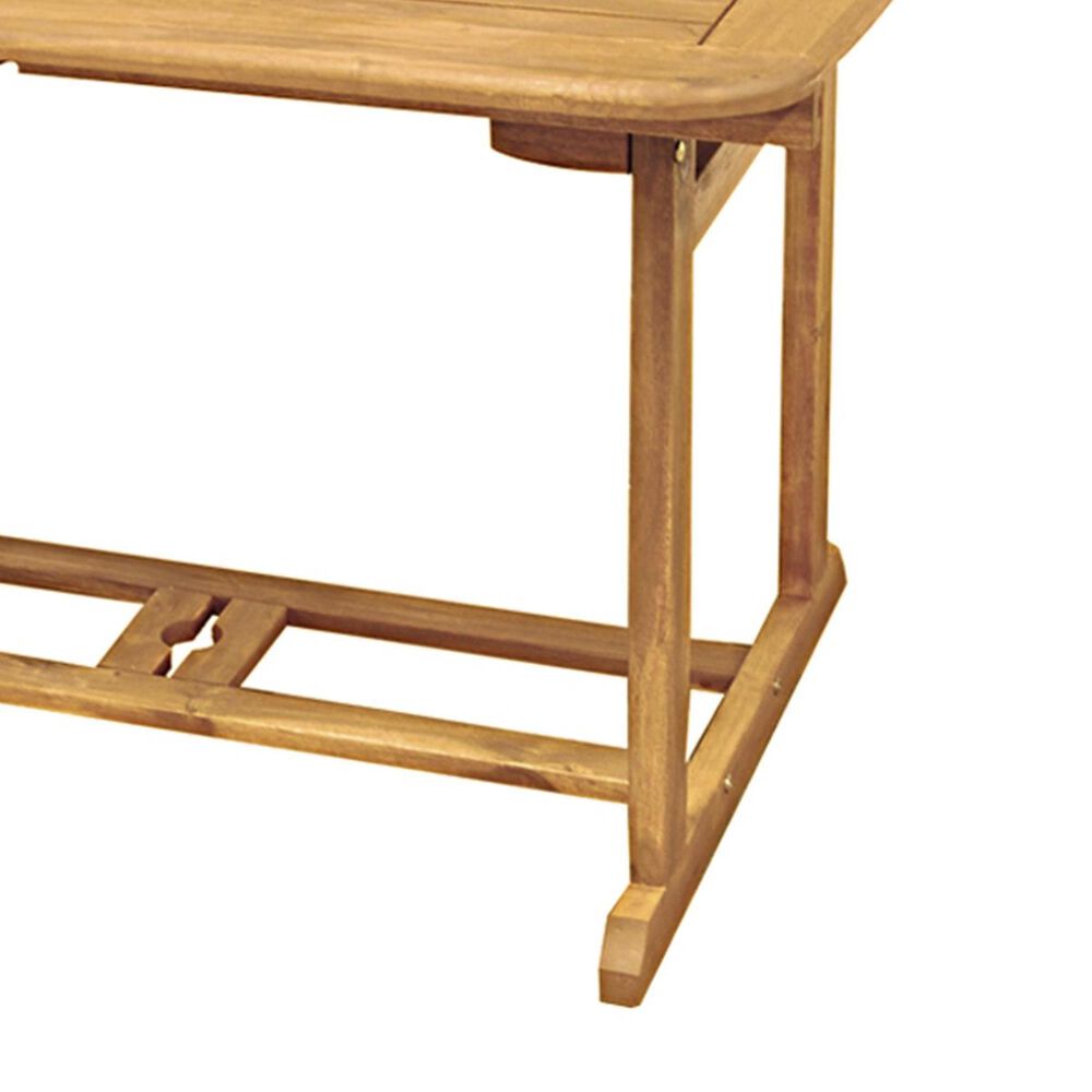 Walker Edison Sundowner Acacia Wood Butterfly Dining Table in Natural