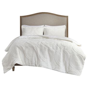 Hampton Park Arya 2-Piece Twin Comforter Set in Ivory, , large