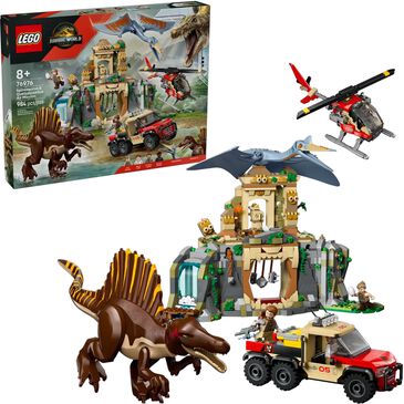 LEGO Jurassic World - Spinosaurus with Quetzalcoatlus Air Mission Building Set, , large
