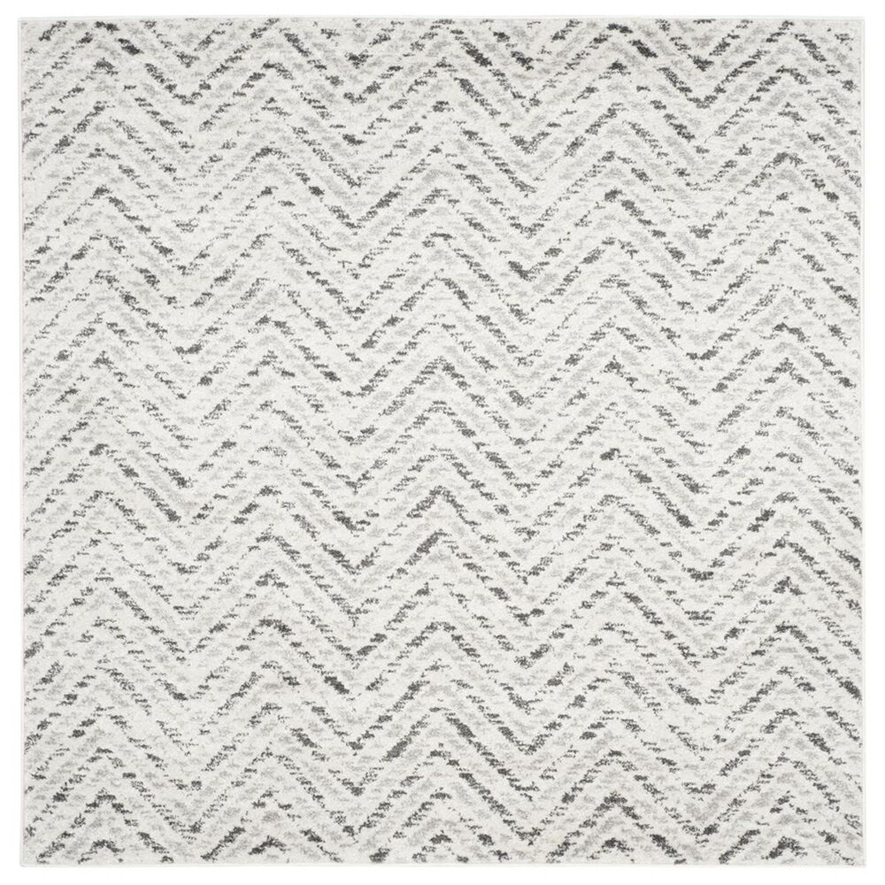 Safavieh Adirondack ADR104N-6SQ 6&#39; x 6&#39;  Ivory/Charcoal Square Rug, , large