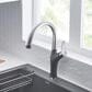 Blanco Artona Pull-Down Kitchen Faucet 1.5 GPM in PVD Steel and Cinder, , large