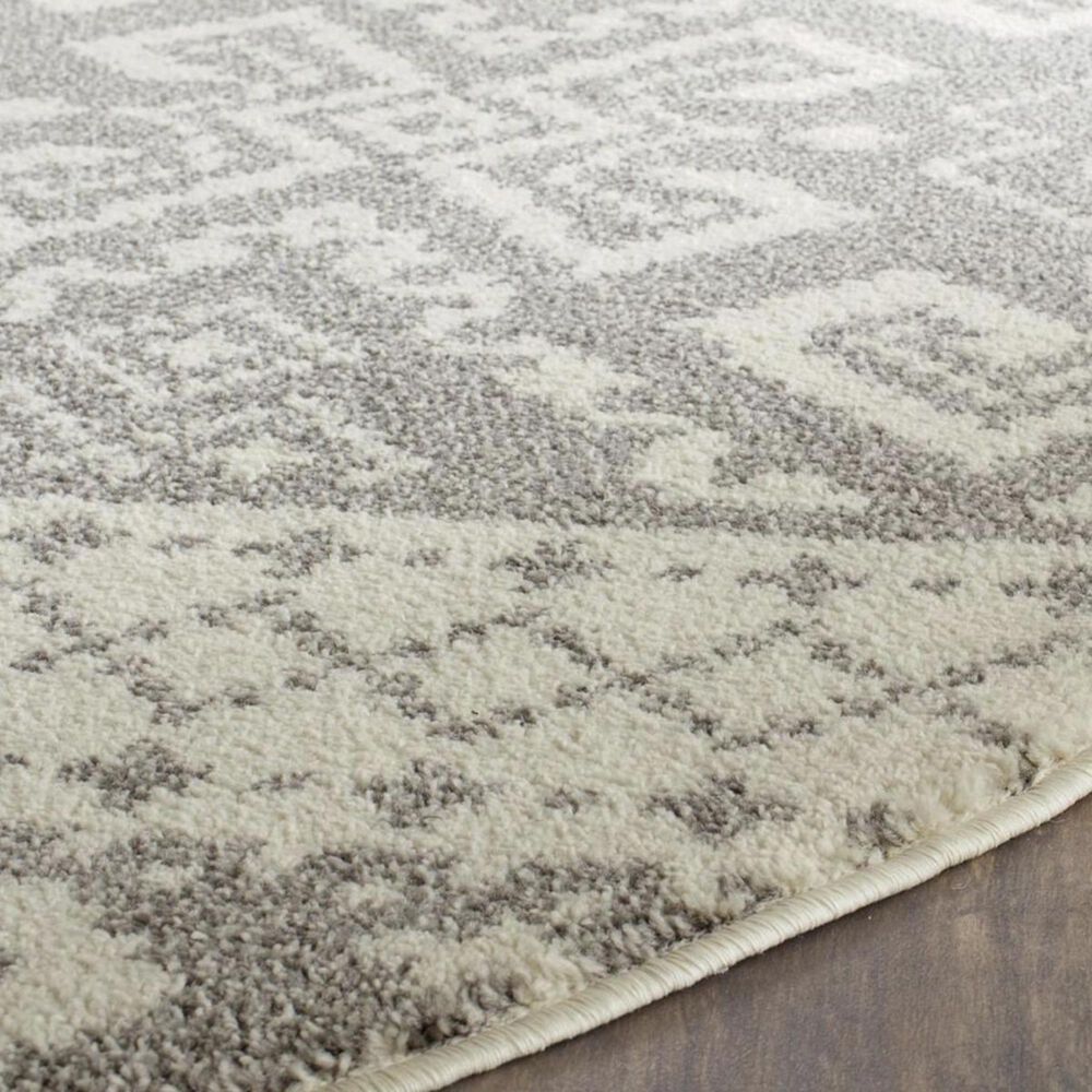 Safavieh Adirondack ADR107B-4R 4&#39; x 4&#39;  Ivory/Silver Round Rug, , large