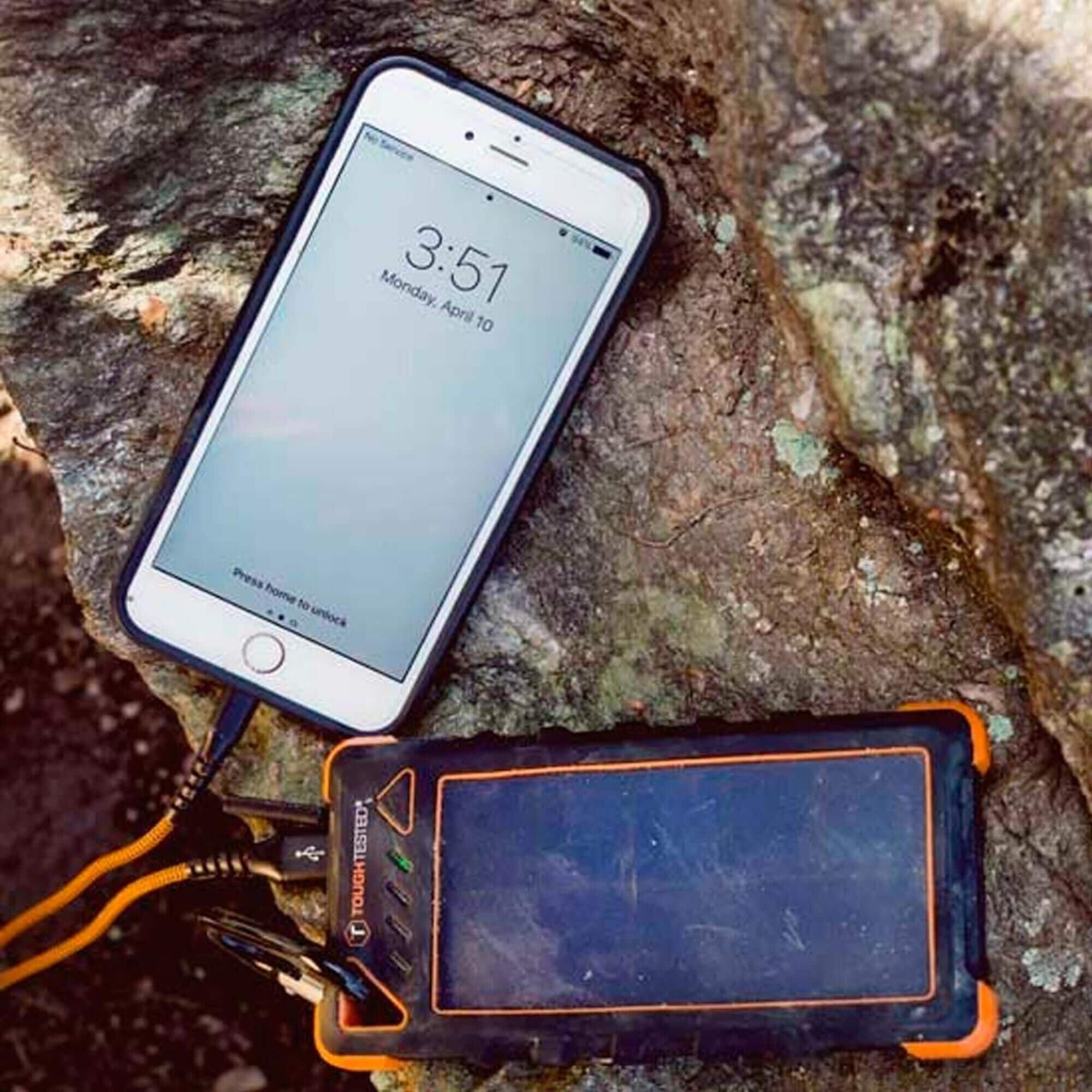 Tough Tested 16000 mAh Solar Power Bank with Flashlight Nebraska