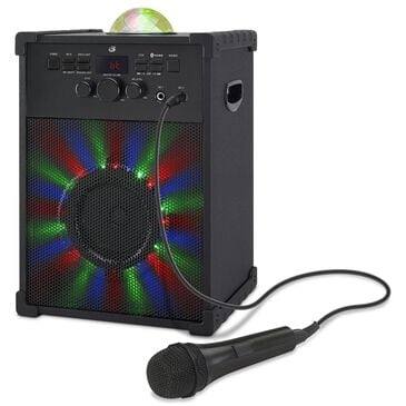iLive Bluetooth Party Karaoke Machine in Black, , large