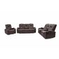 Oxford Furniture Manual Reclining Sofa in Brown, , large