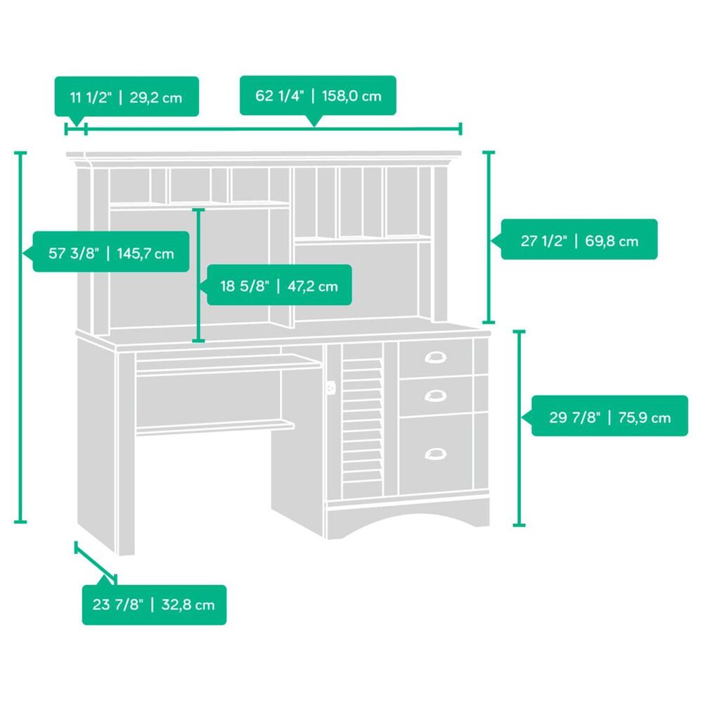 Sauder Harbor View Computer Desk With, Sauder Harbor View Computer Desk With Hutch Assembly Instructions