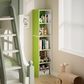 HOMLUX 5-Tier Cube Open Shelf Storage Organizer Bookcase in Green and White, , large