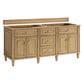 James Martin Vanities Lorelai 72" Double Vanity in Light Natural Oak with 3 cm Parisien Bleu Quartz Top, , large