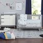 Babyletto Hudson 2 Piece Nursery Set in Grey and White, , large