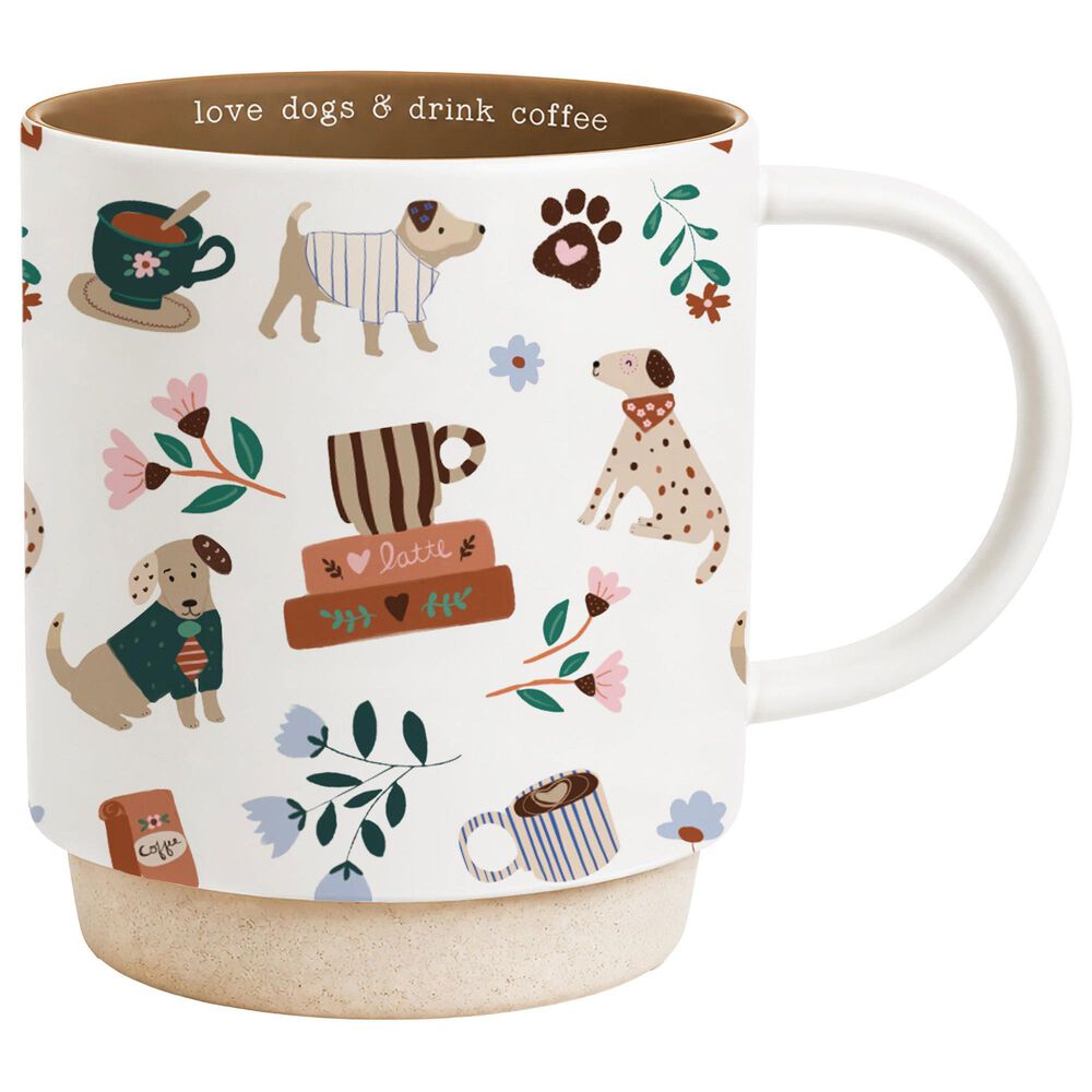 Pavilion 18 Oz Love Dogs Mug in White, , large