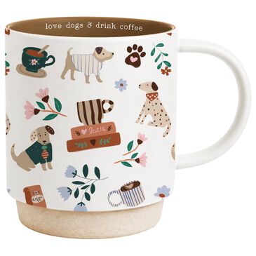 Pavilion 18 Oz Love Dogs Mug in White, , large