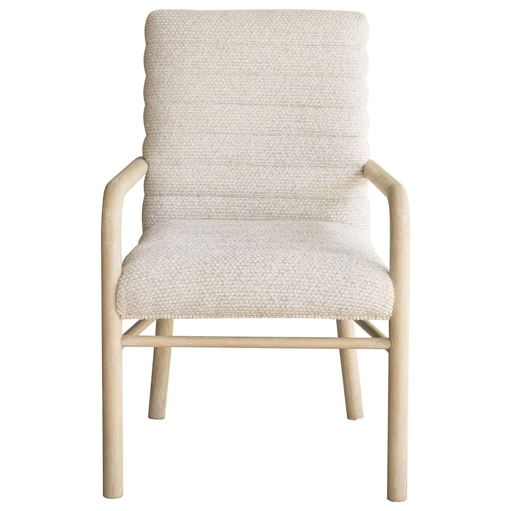 Chapel Hill Huntington Upholstered Dining Arm Chair in Beach Grass, , large