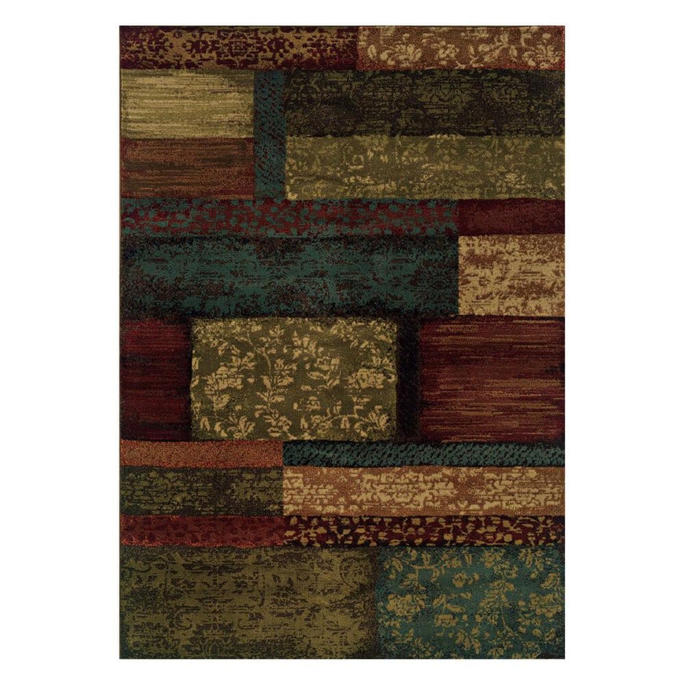 Oriental Weavers Emerson 2480C 1'10" x 3'3" Brown Scatter Rug, , large