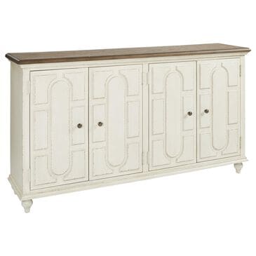 Ashley Roranville Accent Cabinet in Antique White and Brown, , large