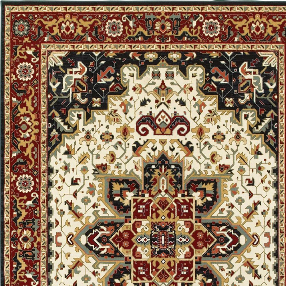Oriental Weavers Kashan 096W1 9&#39;10&quot; x 12&#39;10&quot; Red Area Rug, , large