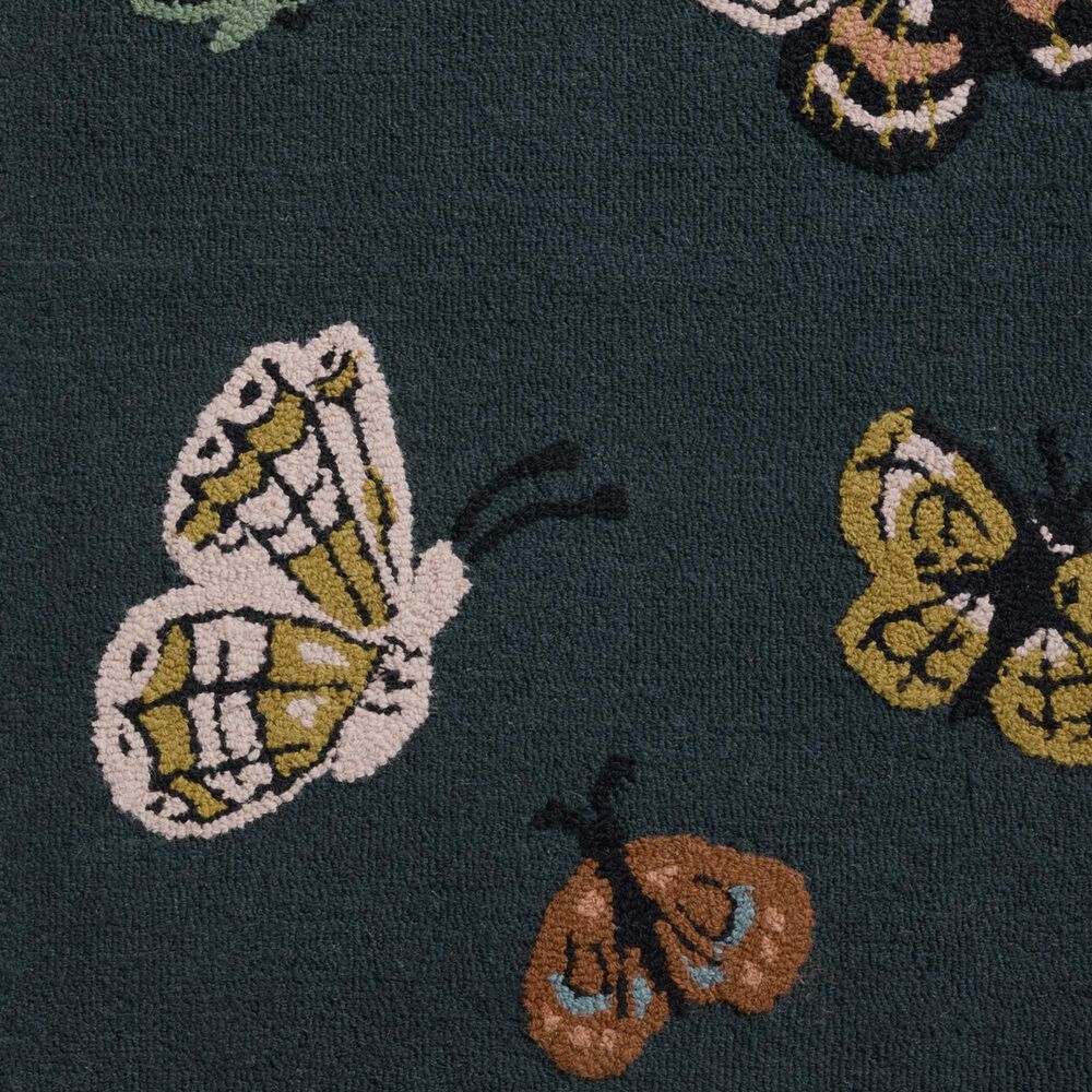 Rifle Paper Co. x Loloi Highgrove Teal 2&#39;3&quot; x 3&#39;9&quot; Area Rug, , large