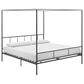 Novogratz Marion King Canopy Bed in Dark Gray, , large