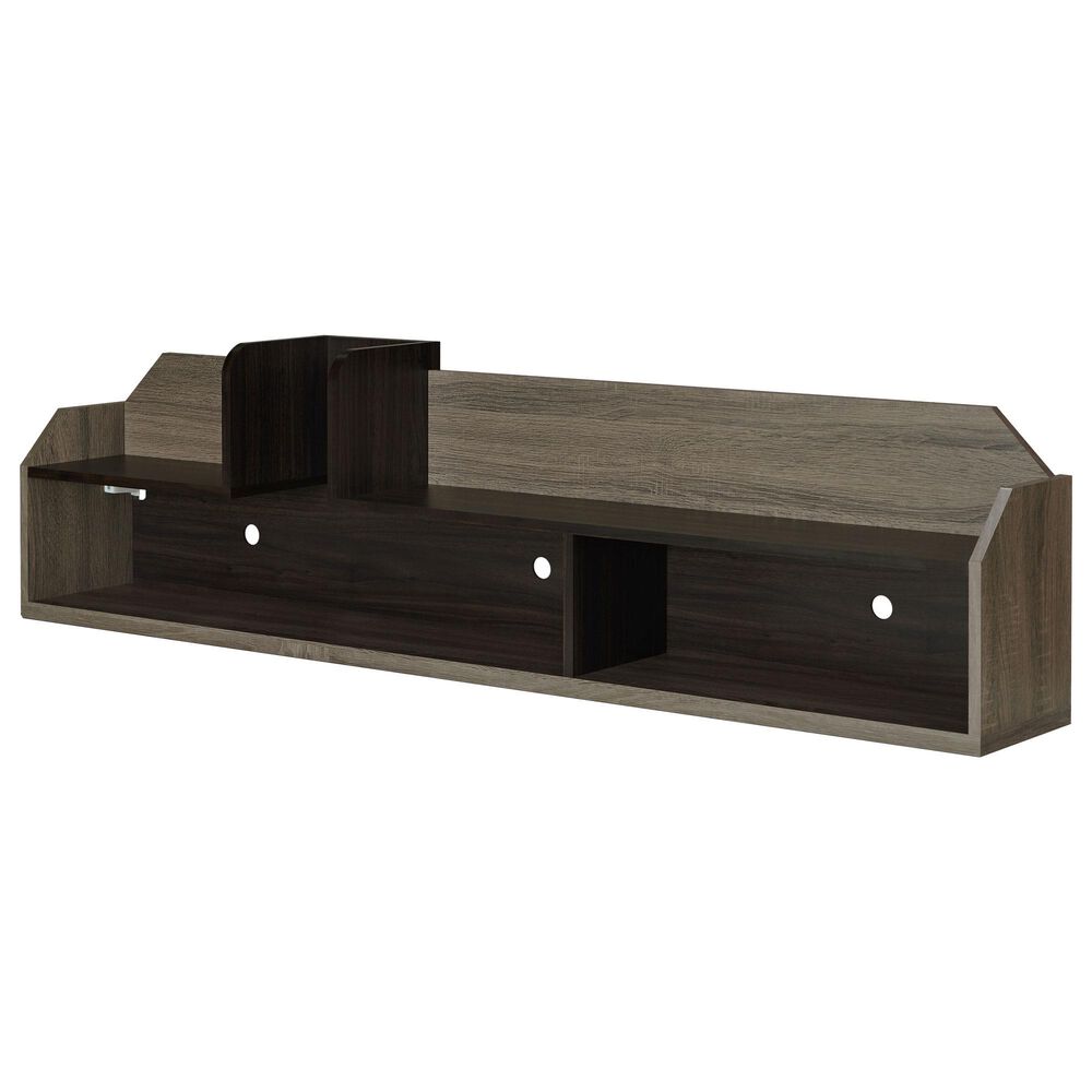 Furniture of America Morris 63" TV Stand in Chestnut Brown, , large