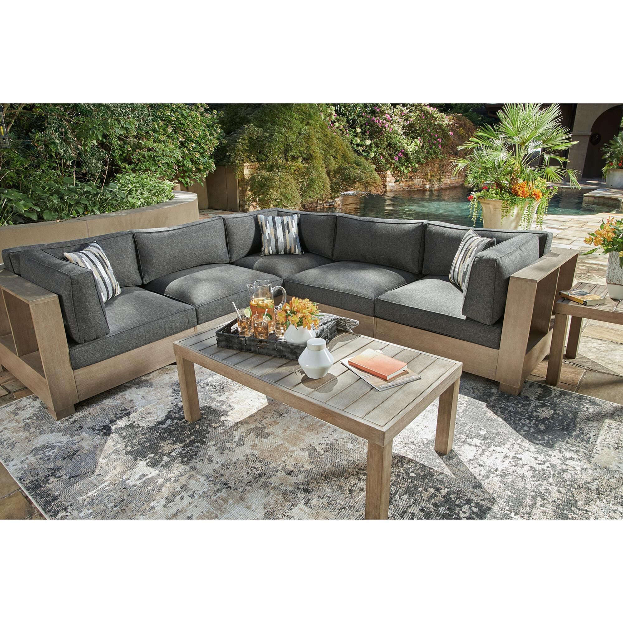 Signature Design by Ashley Citrine Park Stationary 5 Piece Outdoor