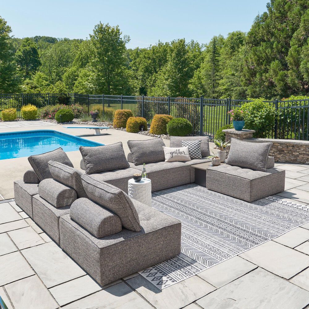Ashley Bree Zee Patio Lounge Chair in Brown, , large
