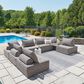Ashley Bree Zee Patio Lounge Chair in Brown, , large