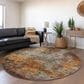 Dalyn Rug Company Nouveau NV18 8" Round Paprika Indoor/Outdoor Area Rug, , large