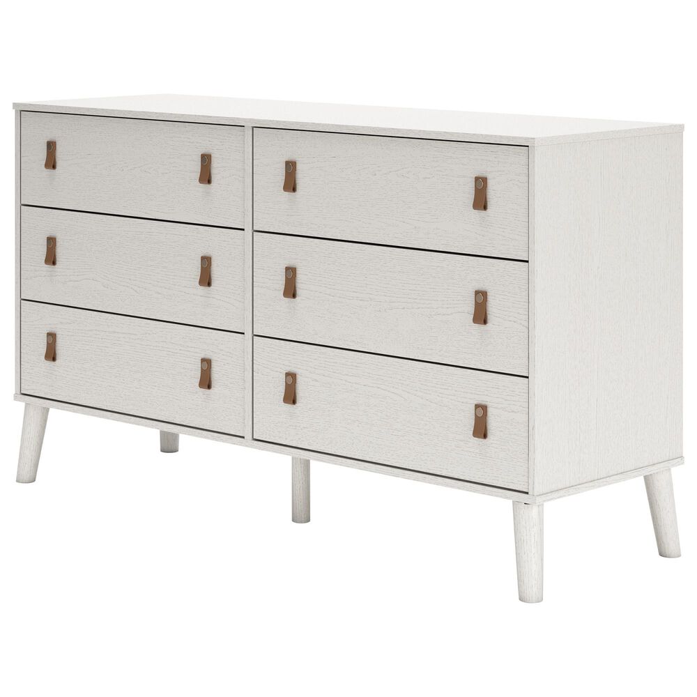 Ashley Aprilyn 6-Drawer Dresser in White, , large